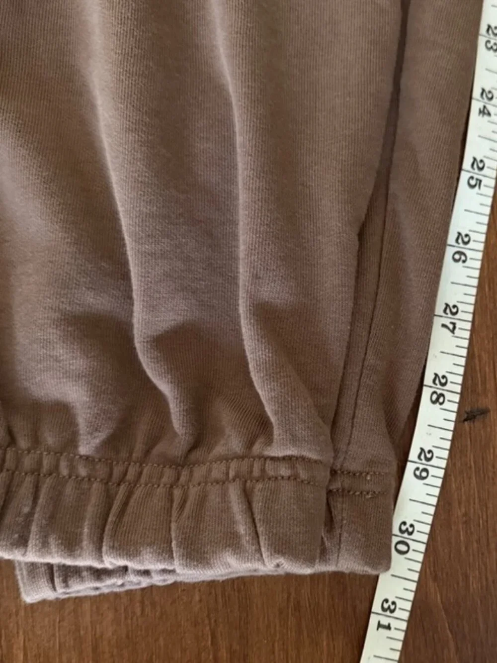 Gymshark Women Activewear Pants S Brown Sweatpants Fleece Logo 30